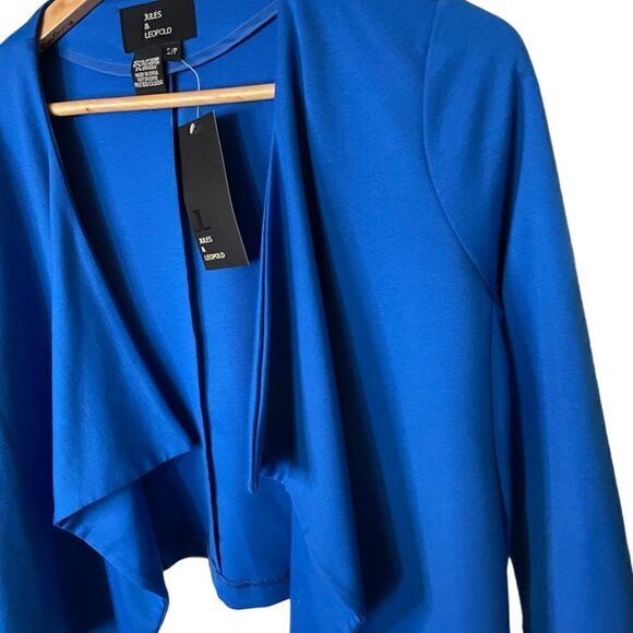 New Electric Blue Open Cardigan - Size Small - Picture 4 of 4